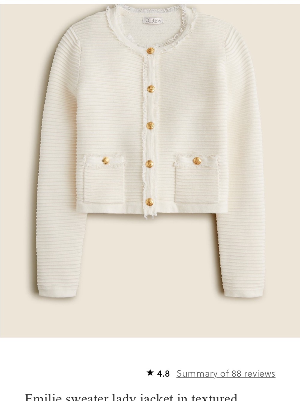 J. Crew sweater jacket